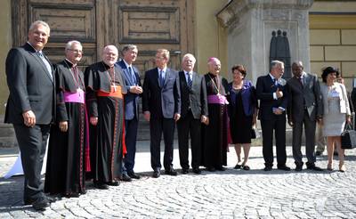 Predsednik Republike Slovenije dr. Danilo Türk se je udeležil spominske slovesnosti ob 10. obletnici terorističnih napadov 11. septembra 2001 v okviru Mednarodnega srečanja za mir (foto: Katharina Ebel/KNA)
